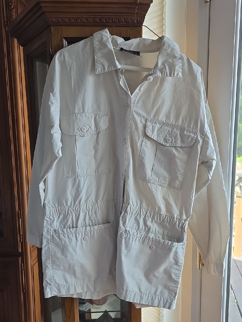 Tan/ Khaki Women’s Lightweight Shirt Jacket - Unbranded